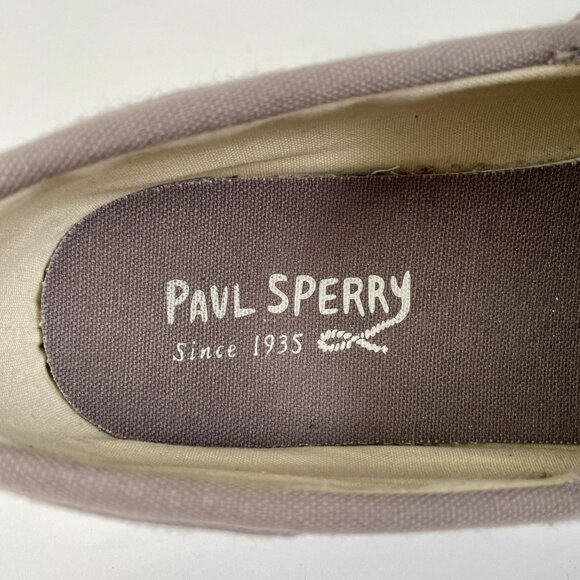 Sperry Bahama II Canvas Boat Shoe Sneaker, Medium Beige, Like New, Size 11 - Picture 9 of 10